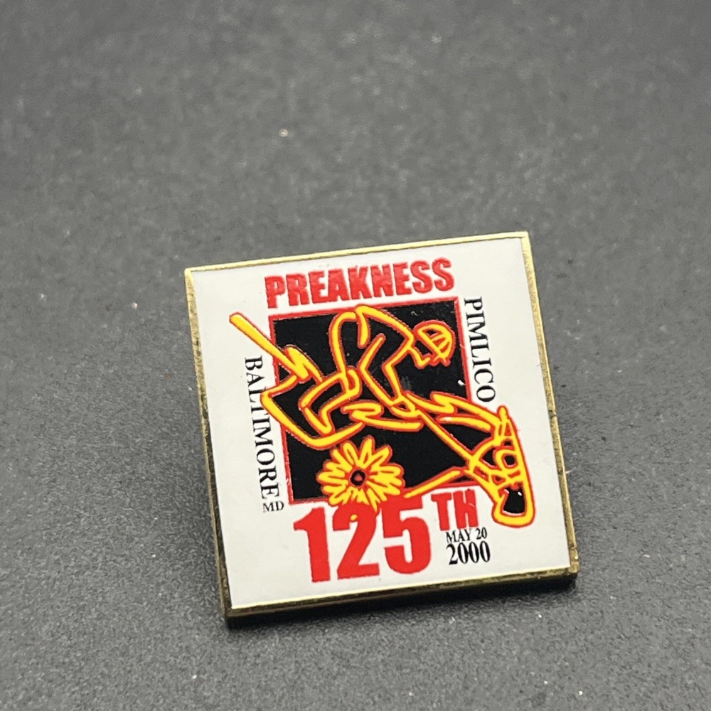 2000 Preakness 125 Horse Racing Baltimore Maryland Pimlico Lapel Hat Pin